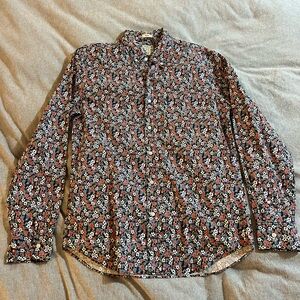 J crew slim fit floral shirt